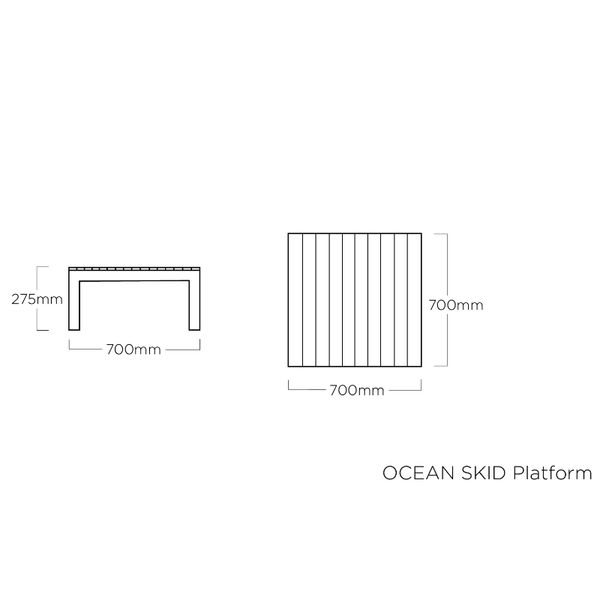 KETTLER OCEAN SKID Platform antracit matte