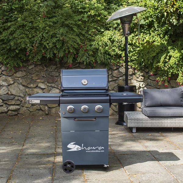 SAHARA X350 3 Burner BBQ Smokey Teal