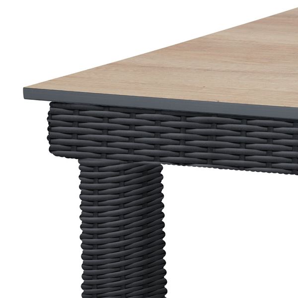 Konstrukce stolu výplet 95 x 95 cm, antracit