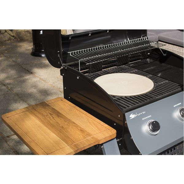 SAHARA 3 Burner Oak BBQ Smokey Teal