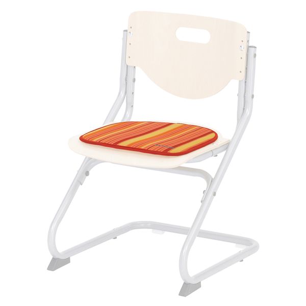 Poduška na&nbsp;židli CHAIR PLUS, oranžová - proužky