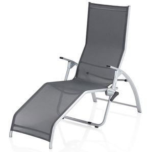 KETTLER TAMPA, lehátko plážové stříbrná