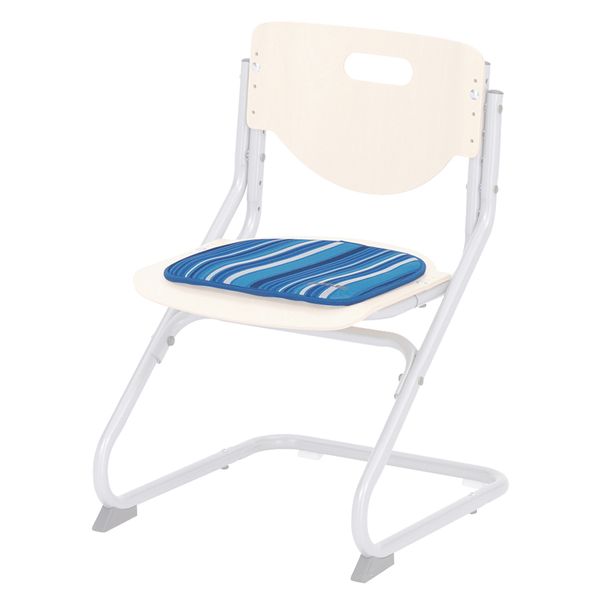 Poduška na&nbsp;židli CHAIR PLUS, modrá - proužky