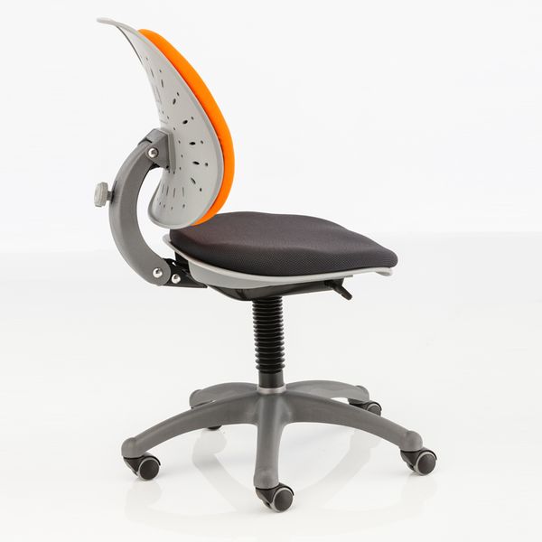 BERRI, dětská židle, oranžová - černá