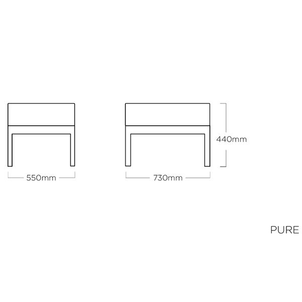 KETTLER PURE City Line antracit, stolička