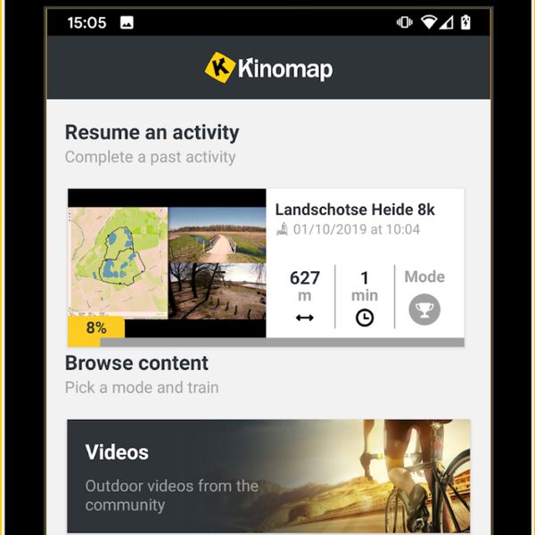 Tréninková aplikace KINOMAP